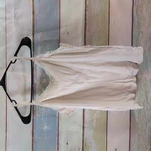 Faded Glory Cream Ribbed Cami